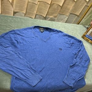 Chaps Cashmere vneck sweater